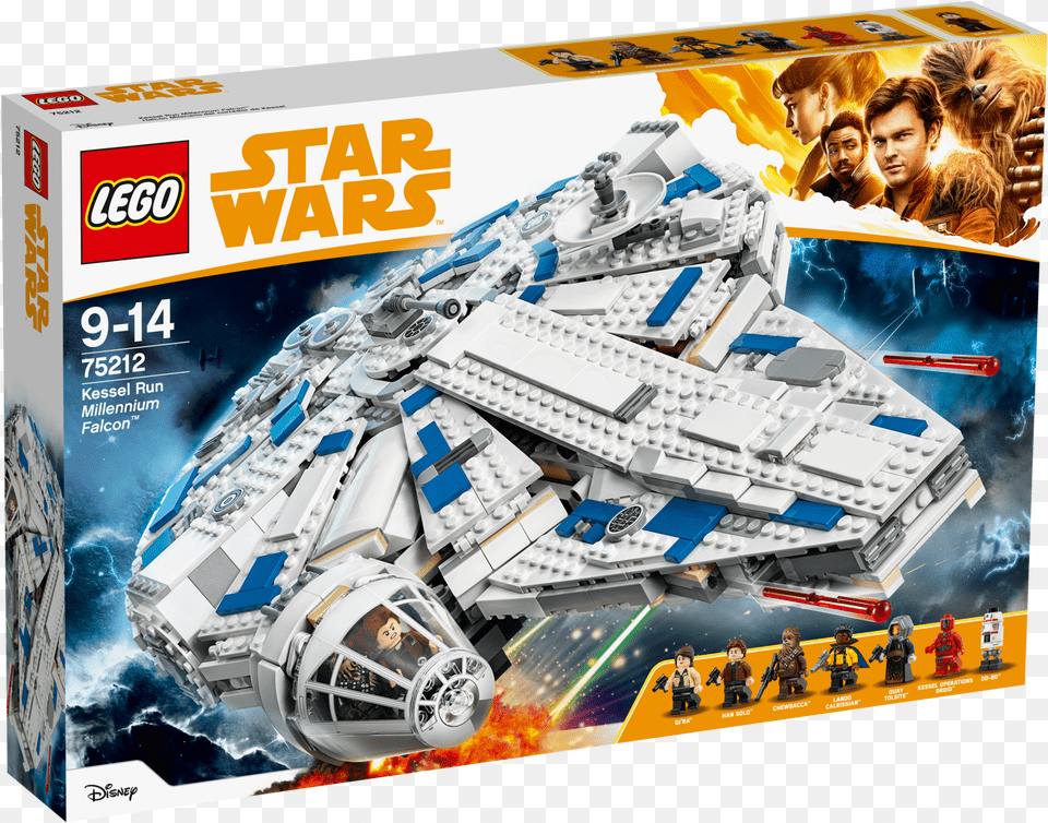 Kessel Run Millennium Falcon Lego, Aircraft, Vehicle, Transportation, Spaceship Free Transparent Png