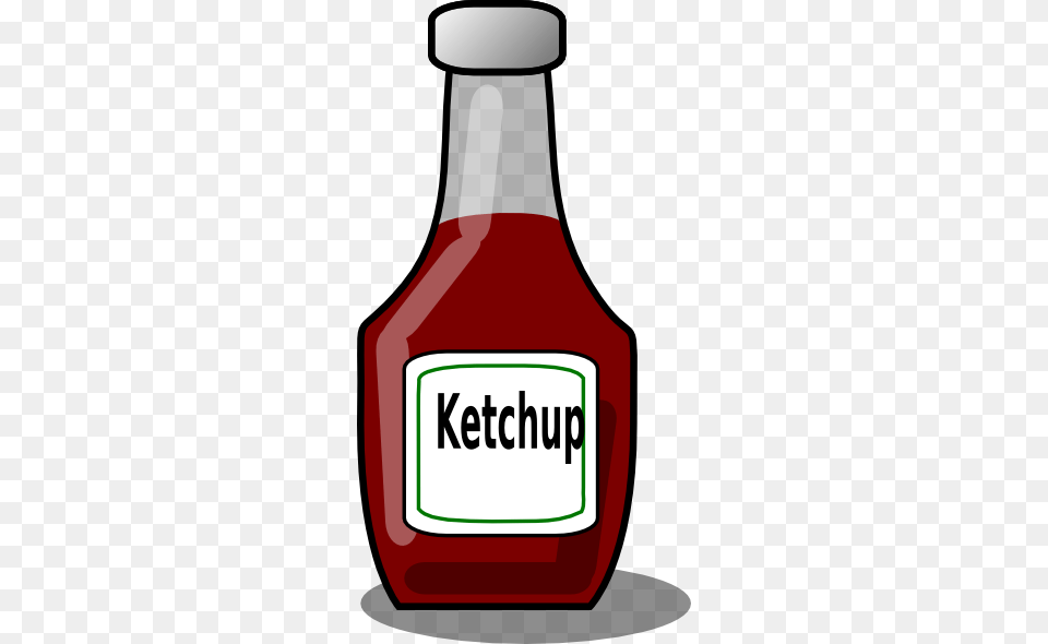 Ketchup Bottle Clipart For Web, Food Free Transparent Png