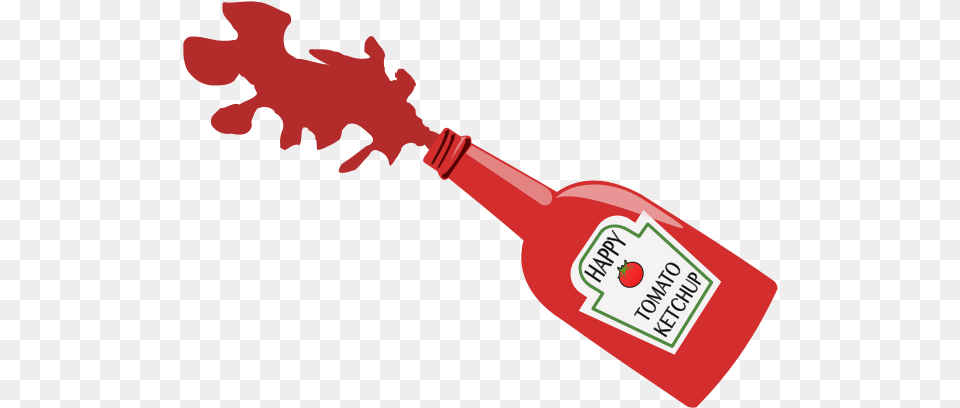 Ketchup Bottle Splatter, Food, Dynamite, Weapon Free Png Download