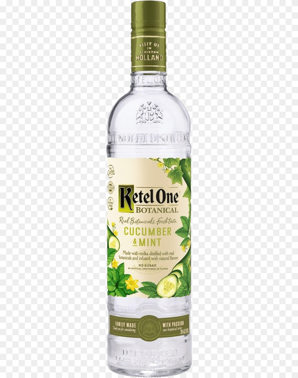 Ketel One Cucumber Mint, Alcohol, Beverage, Gin, Liquor Png