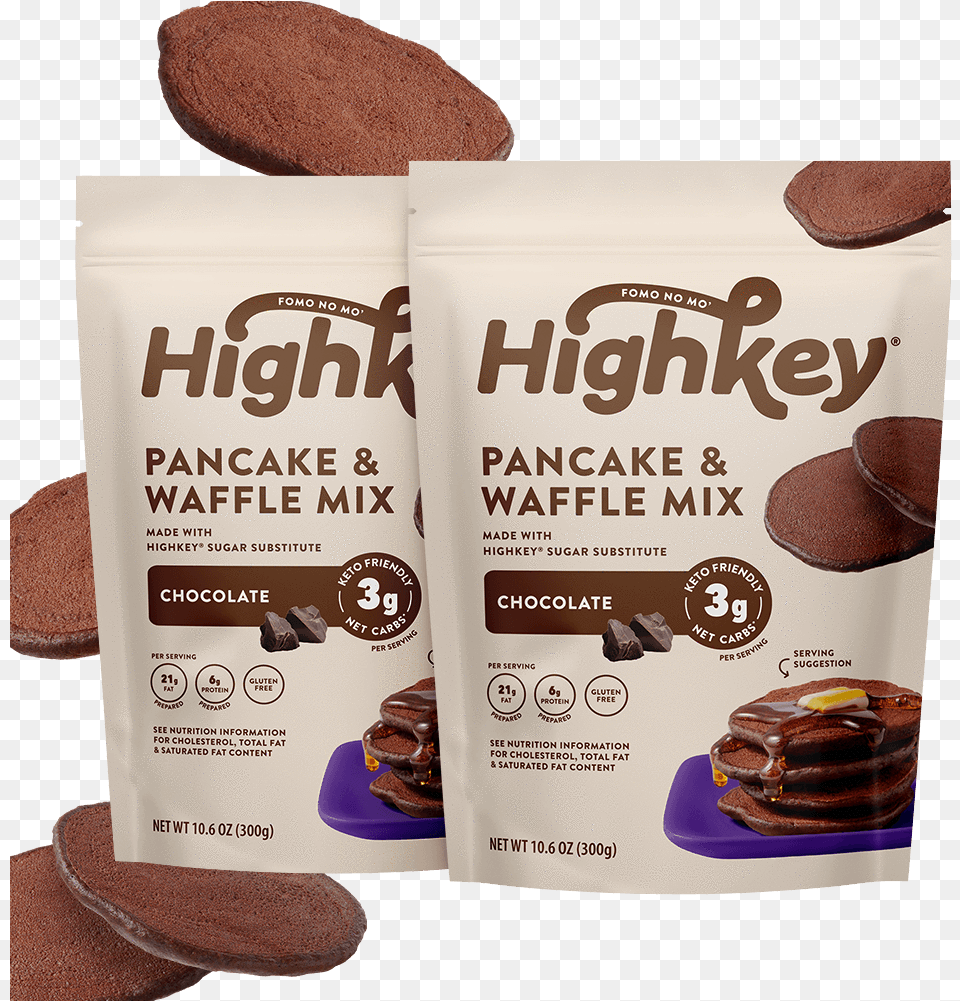 Keto Friendly Chocolate Pancake Mix Chocolate, Cocoa, Dessert, Food, Sweets Free Png