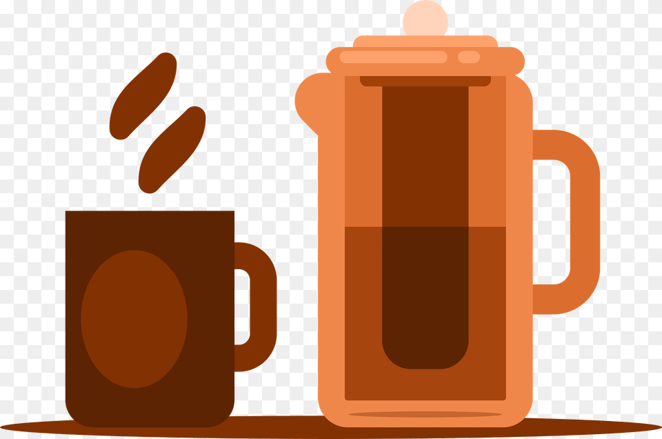 Kettle And Mug Clipart, Cup, Pottery, Cookware, Pot Png Image