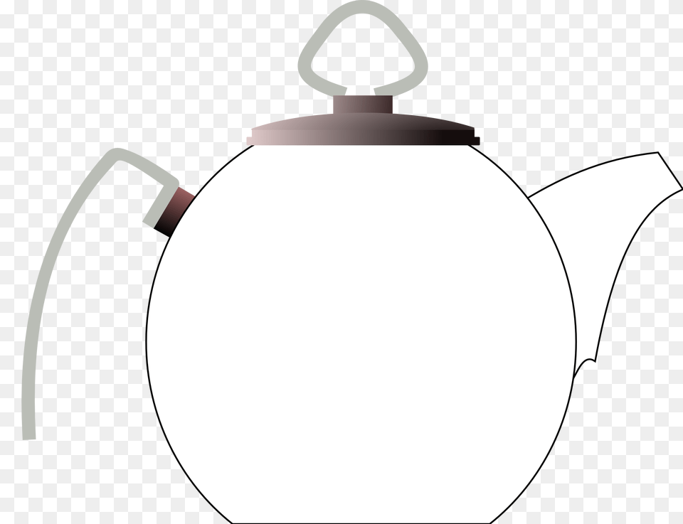Kettle Clipart Black And White, Cookware, Pot, Pottery, Teapot Png Image