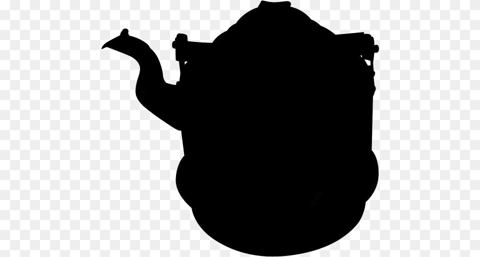 Kettle Transparent Wolf Animal Head Silhouette, Cookware, Pot, Pottery, Teapot Free Png