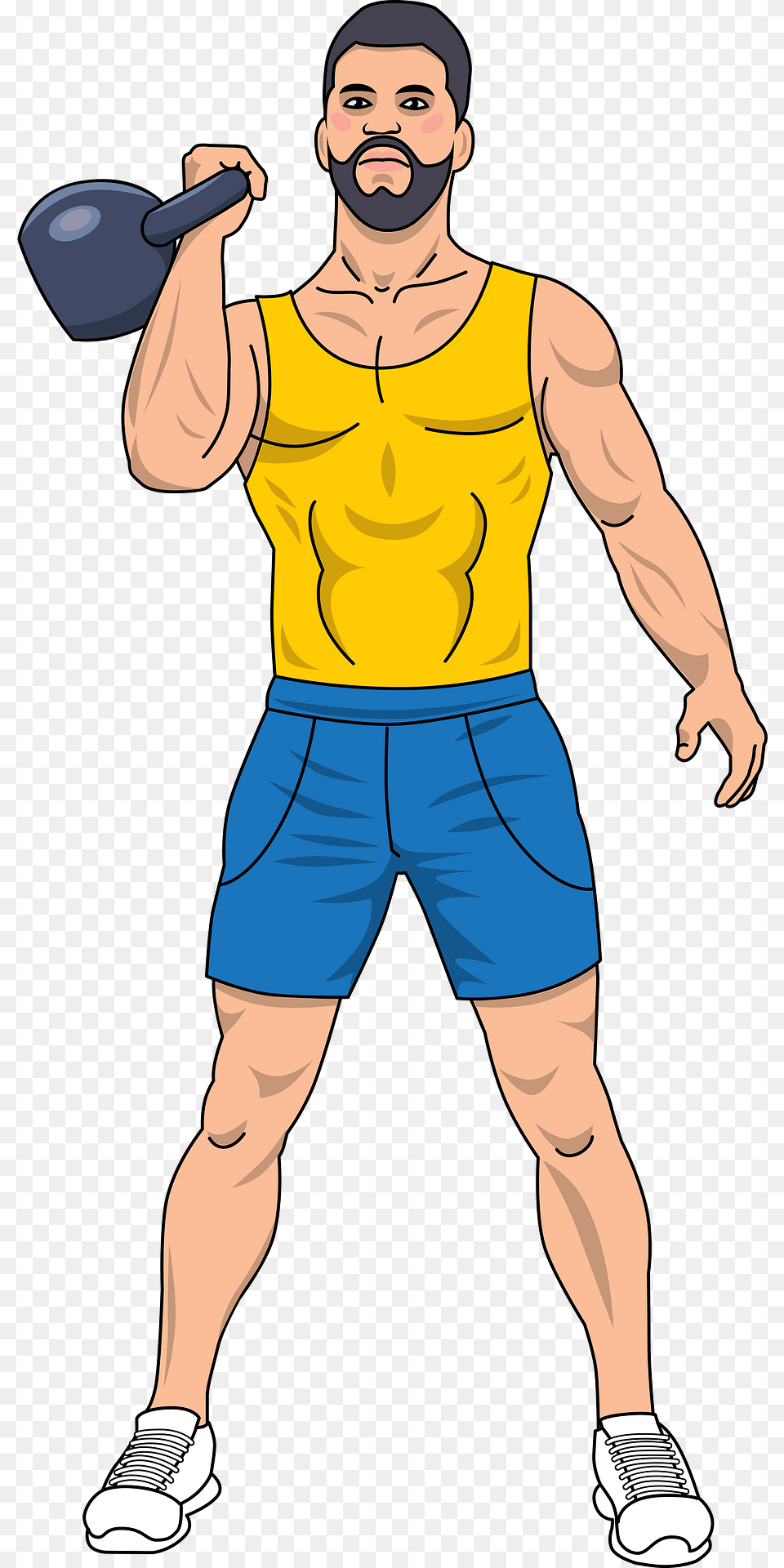 Kettlebell Clipart, Adult, Person, Man, Male Png