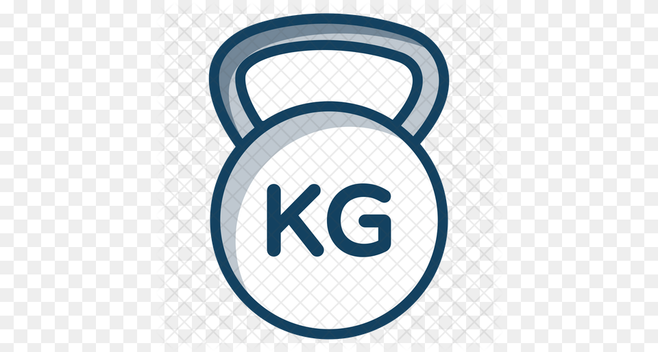 Kettlebell Icon Second Clipart Black And White, Text, Symbol Free Png