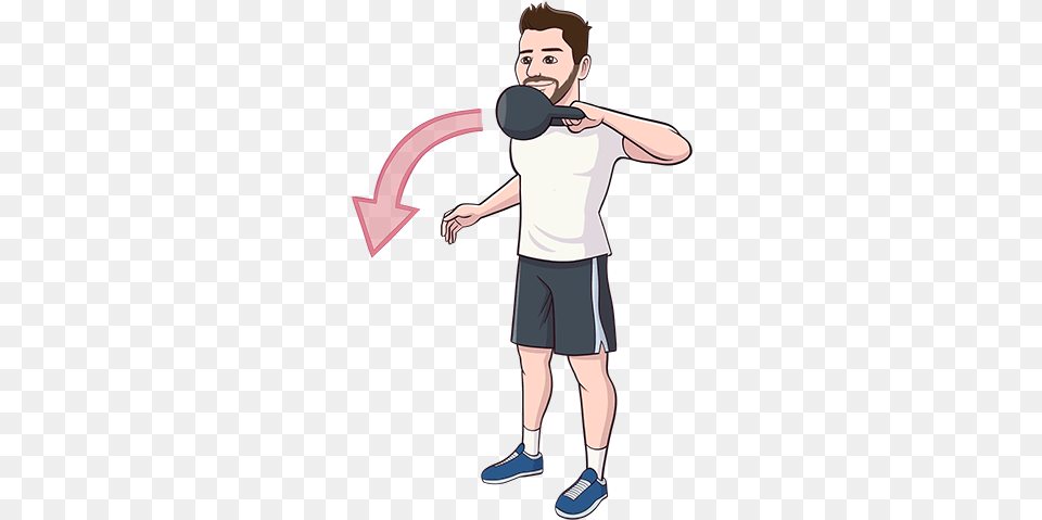 Kettlebell Punch Swing Exercise, Clothing, Shorts, Adult, Male Free Transparent Png