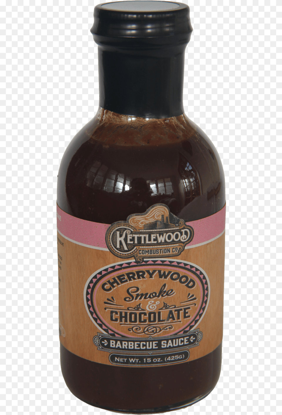 Kettlewood Cherrywood Smoke Amp Chocolate Bbq Sauce 425g Glass Bottle, Alcohol, Beer, Beverage, Beer Bottle Free Png