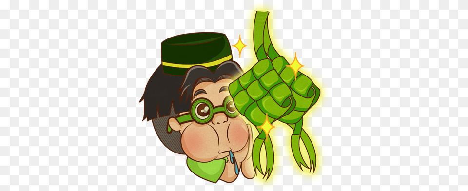 Ketupat Lebaran Emoji Raya Free Png