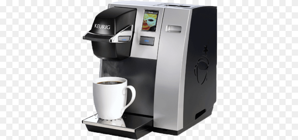 Keurig K150 Model Sitting On A Desk In Metro Pure Water Keurig Coffee Machine, Cup, Beverage, Coffee Cup Png Image