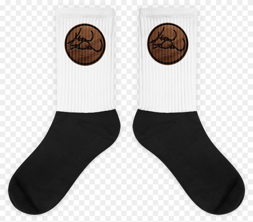 Kev Brown Dark Wood Grain Logo Circle Finger Socks, Clothing, Hosiery, Sock Free Png Download