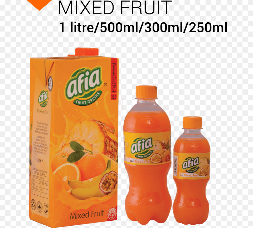 Kevian Afia Mixed Fruit Orange Soft Drink, Beverage, Juice, Orange Juice, Food Png Image