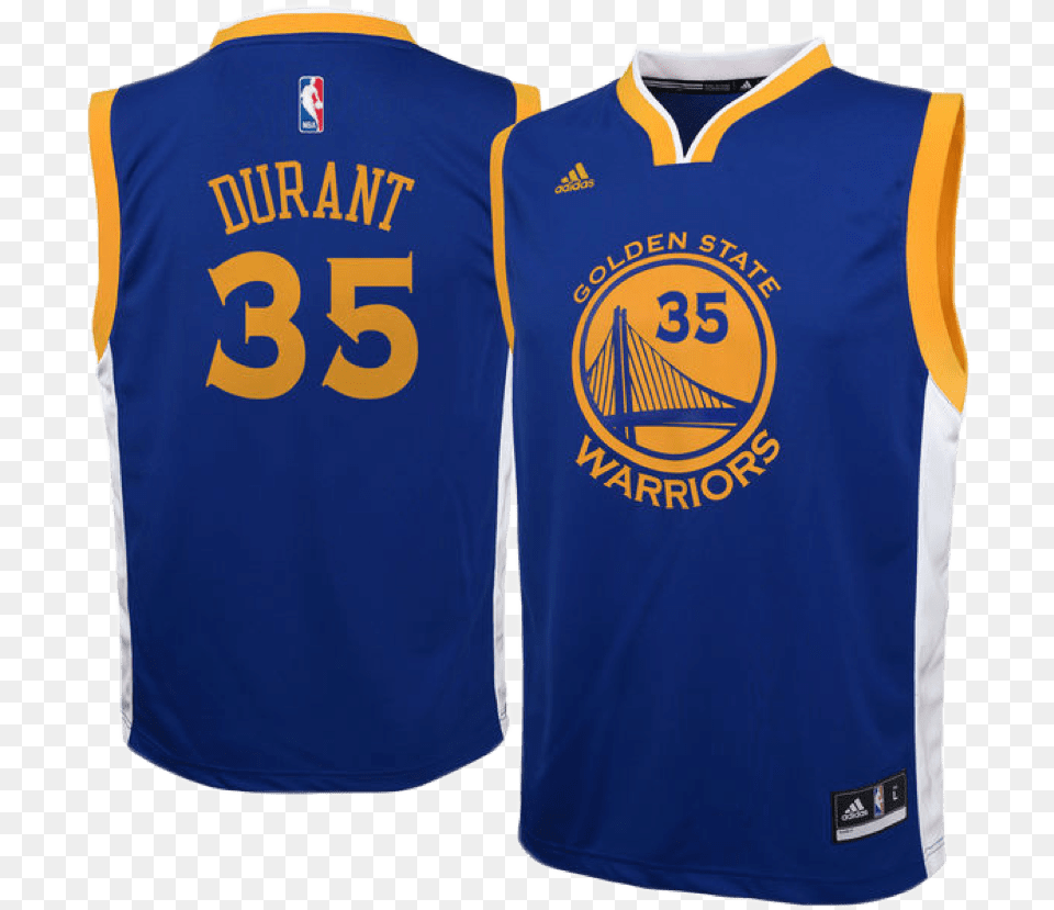 Kevin Durant Nba Adidas Youth Replica Alternate Jersey Golden State Warriors Jersey, Clothing, Shirt, T-shirt Free Png