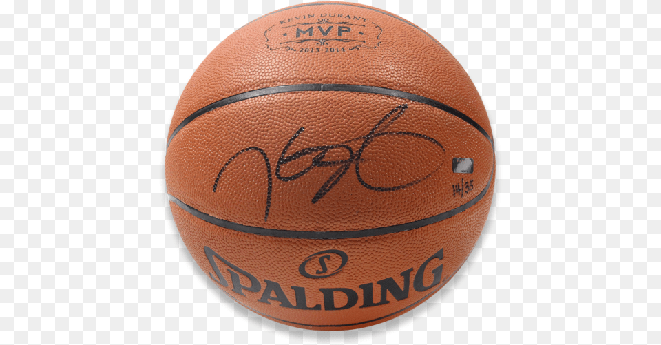 Kevin Durant Signed Nba Spalding Basketball With 2013 14 Mvp Stamp Water Basketball, Ball, Basketball (ball), Sport Free Png