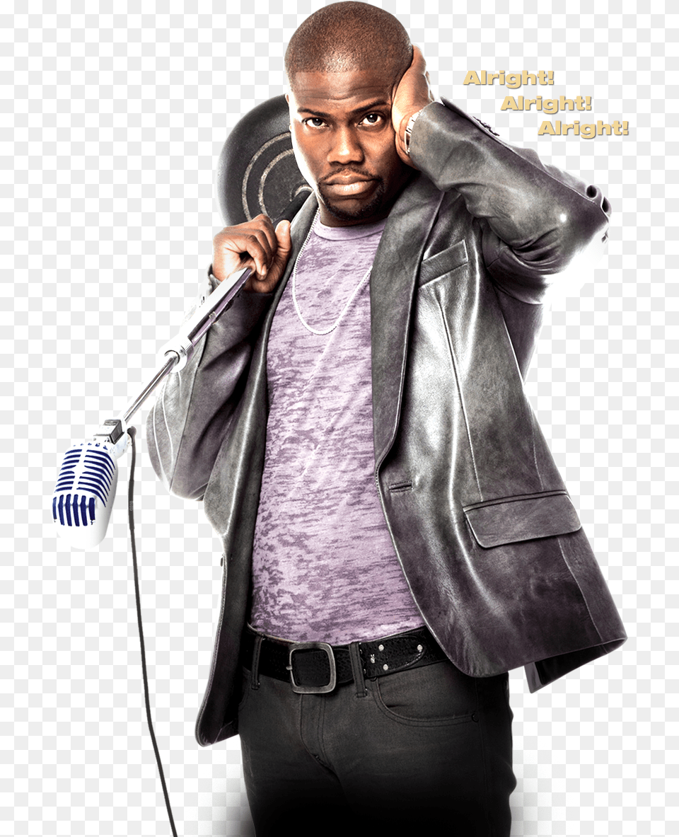Kevin Hart Image Comedian, Microphone, Clothing, Coat, Electrical Device Free Png