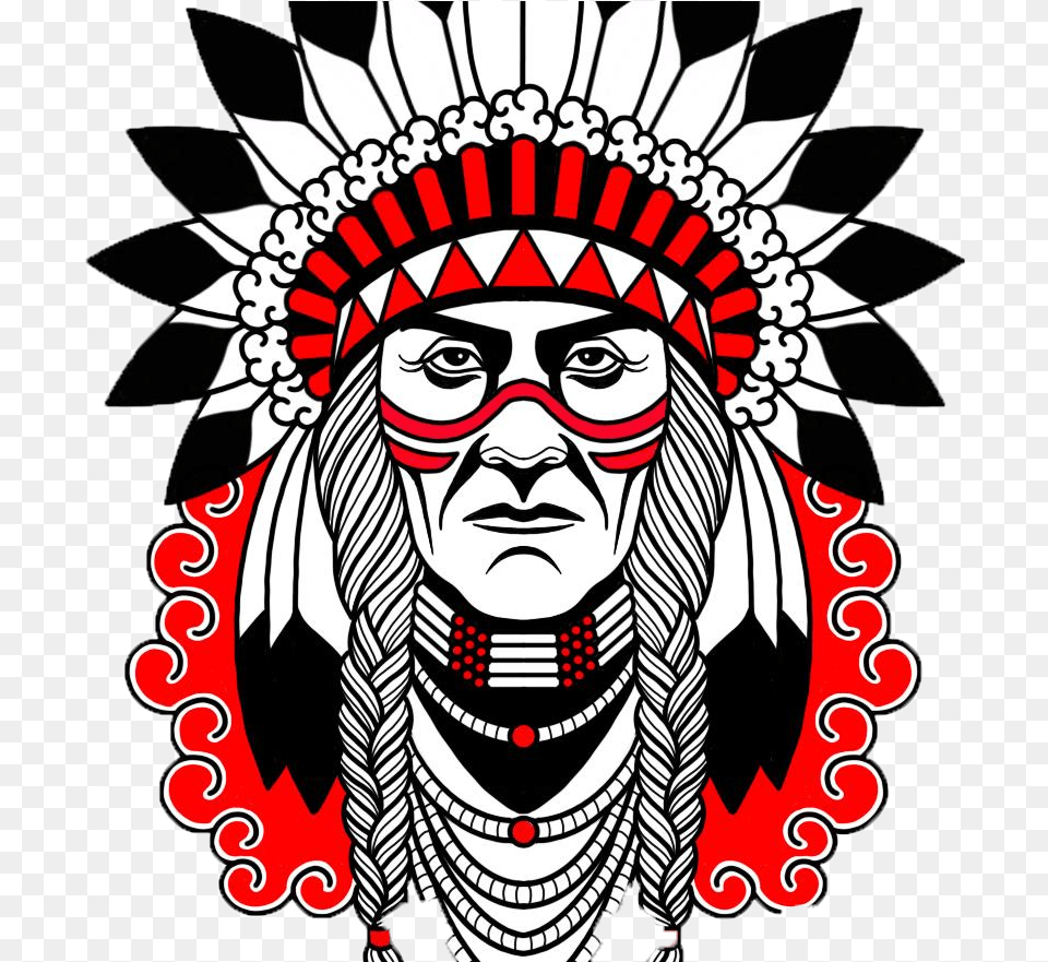 Kevin Orr Chief Red Cloud Tattoo, Person, Face, Head, Art Free Png