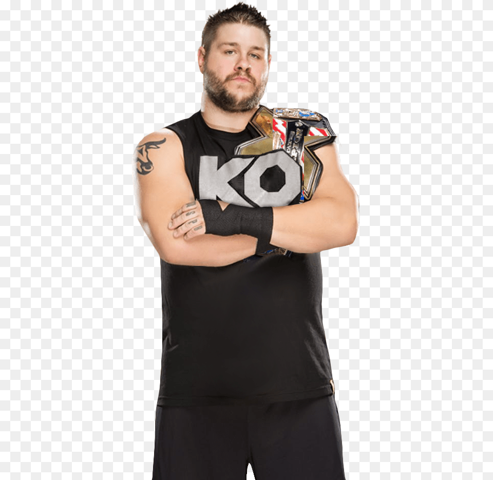 Kevin Owens By Nibble T P Kevin Owens With Wwe Championship, Tattoo, T-shirt, Skin, Clothing Png Image