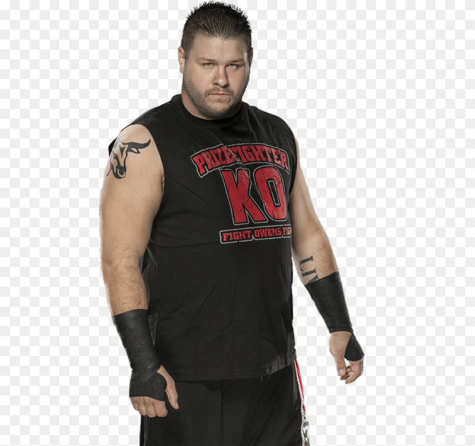 Kevin Owens Kevin Owens, T-shirt, Person, Clothing, Tattoo Free Transparent Png