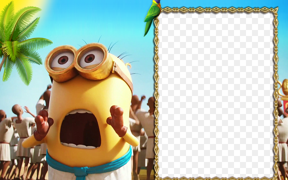 Kevin The Minion Herb Overkill Film Despicable Me Trailer Montagem De Fotos Dos Minions, Animal, Bird, Person, Cartoon Free Png Download