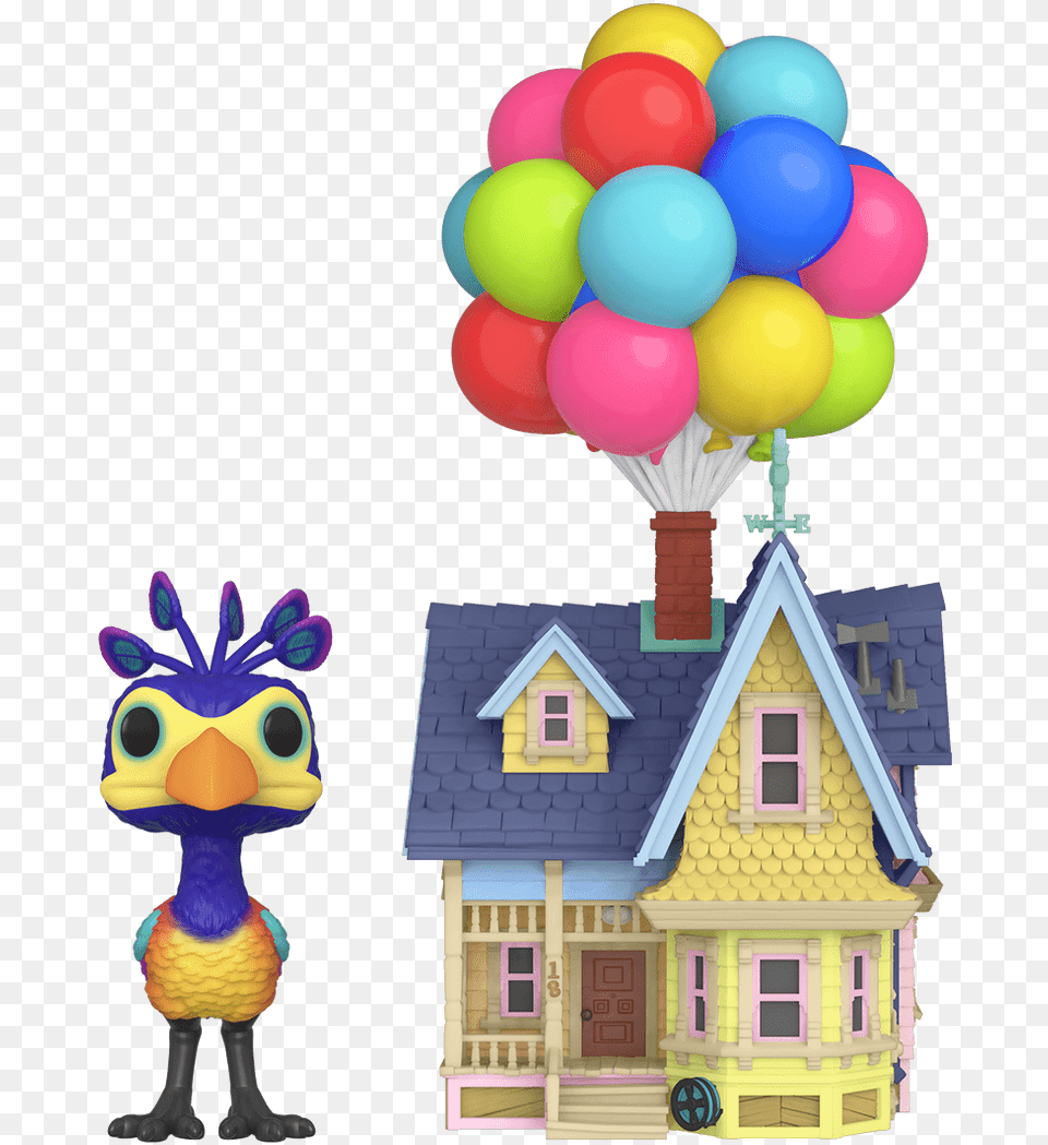 Kevin With Up House Funko, Balloon, Toy, Neighborhood, Architecture Png