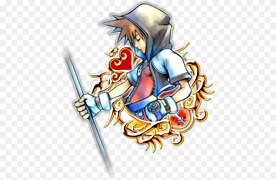 Key Art Kingdom Hearts Key Art, Sword, Weapon, Adult, Male Free Png