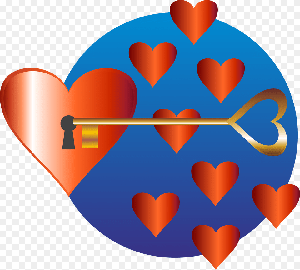 Key Clipart, Heart Free Png Download