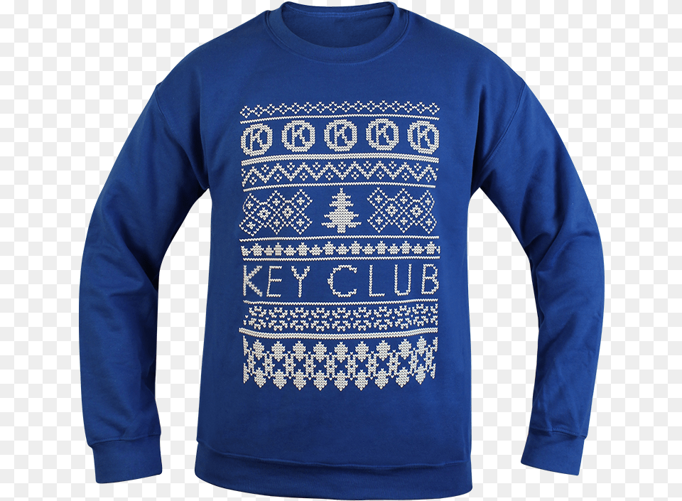 Key Club Ugly Sweater Sweatshirt Key Club Tee Shirts, Clothing, Long Sleeve, Sleeve, Knitwear Png