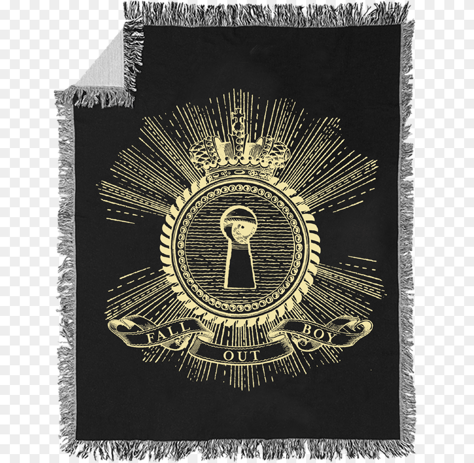 Key Hole Woven Blanket Fall Out Boy From Under The Cork Tree Album Blue Vinyl, Emblem, Symbol, Person Free Png Download