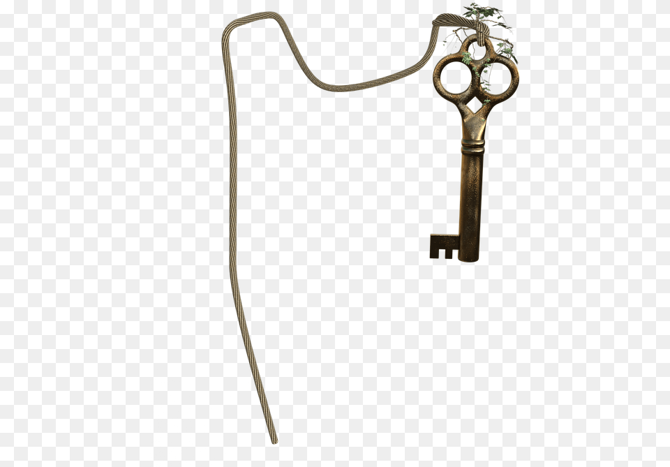 Key Ivy Band Mystical Fantasy Gold Mystical Fantasy Key, Bow, Weapon Free Png Download