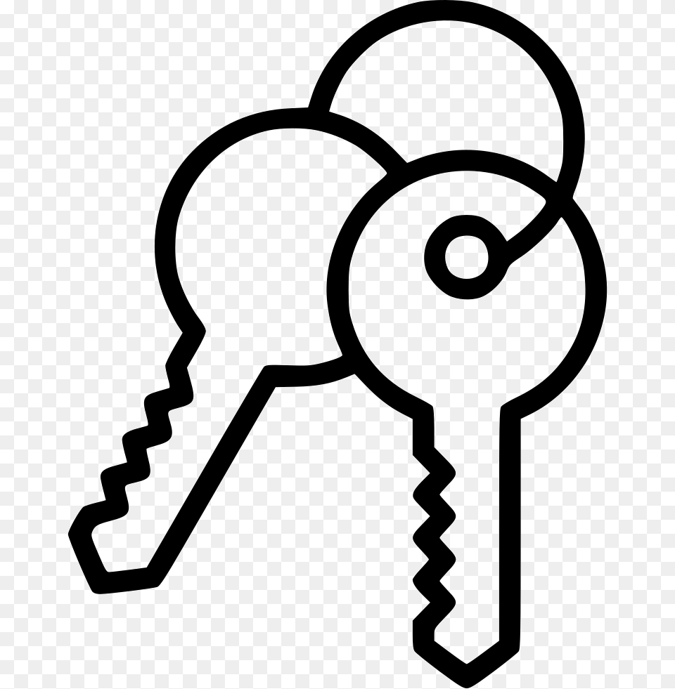 Key Keys Access Entry Lock Unlock Open Comments Key Drawing, Smoke Pipe Free Png Download