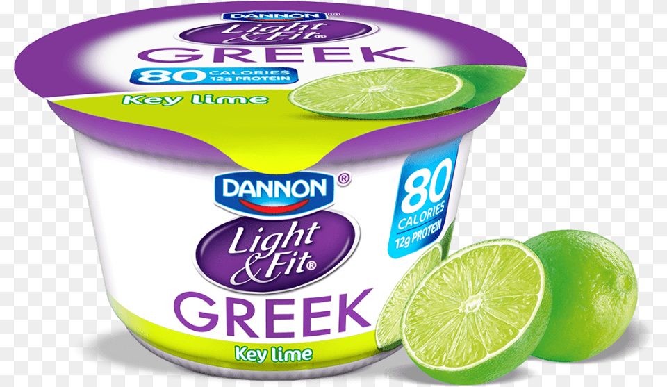 Key Lime Greek Yogurt Dannon Light And Fit Greek Yogurt, Citrus Fruit, Dessert, Food, Fruit Free Transparent Png