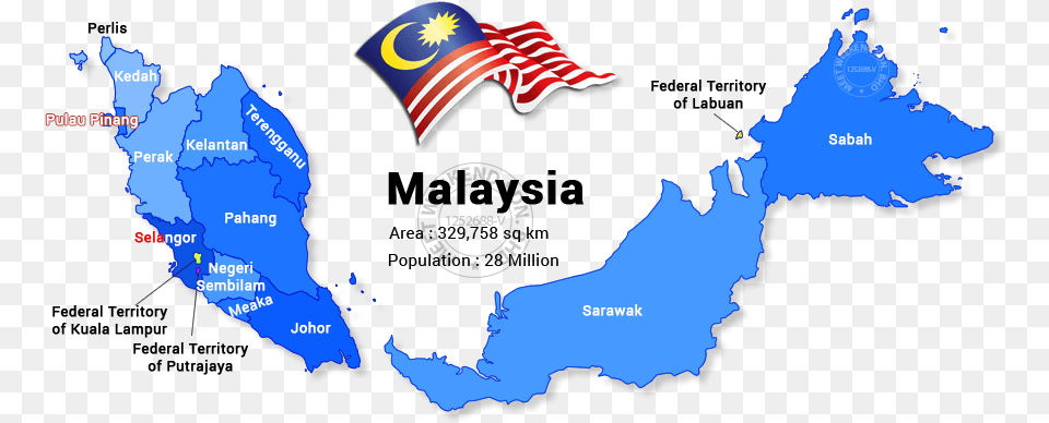 Key Malaysia Malaysia At A Glance Malaysia Visa Online Sabah And Sarawak Map, Land, Nature, Outdoors, Water Png Image