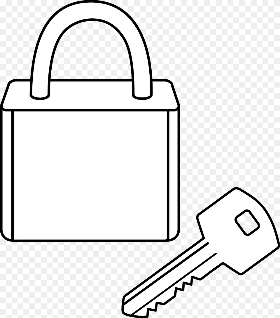 Key Outline Clipart Lock And Key Free Transparent Png