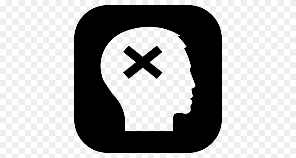 Key Personnel Mental Illness Mental Patient Icon With, Gray Free Png Download