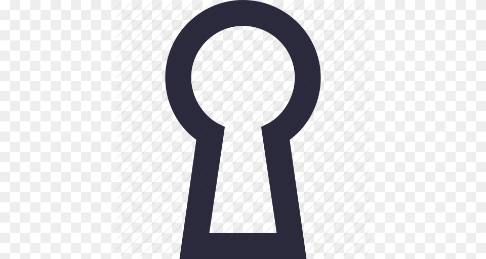 Key Slot Keyhole Lock Privacy Security Icon Free Png