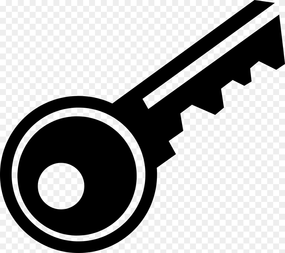 Key Vector Medieval Key Clipart, Gray Free Png