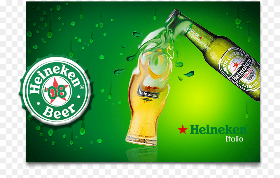 Key Visual And Merchandising Crazycufflinks Heineken Beer Cap Cufflinks, Alcohol, Beer Bottle, Beverage, Bottle Png