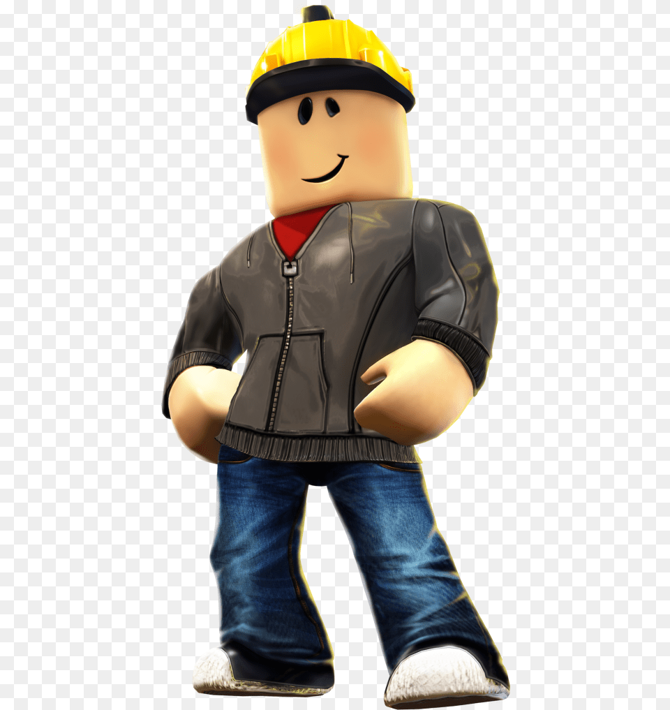 Keyart Character Builderman Roblox Character, Helmet, Clothing, Hardhat, Pants Png