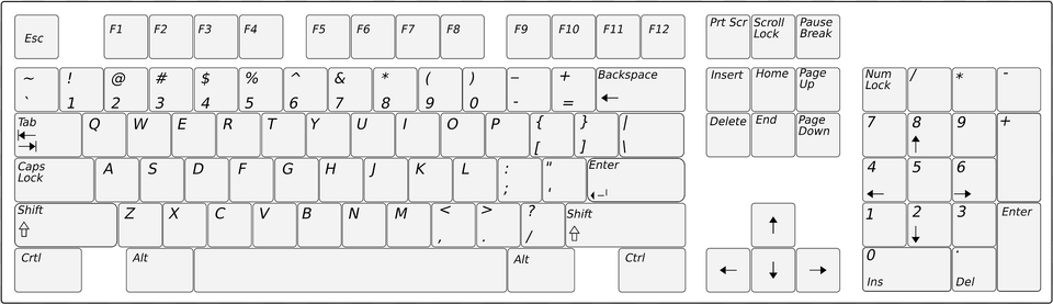 Keyboard Clipart, Computer, Computer Hardware, Computer Keyboard, Electronics Free Transparent Png