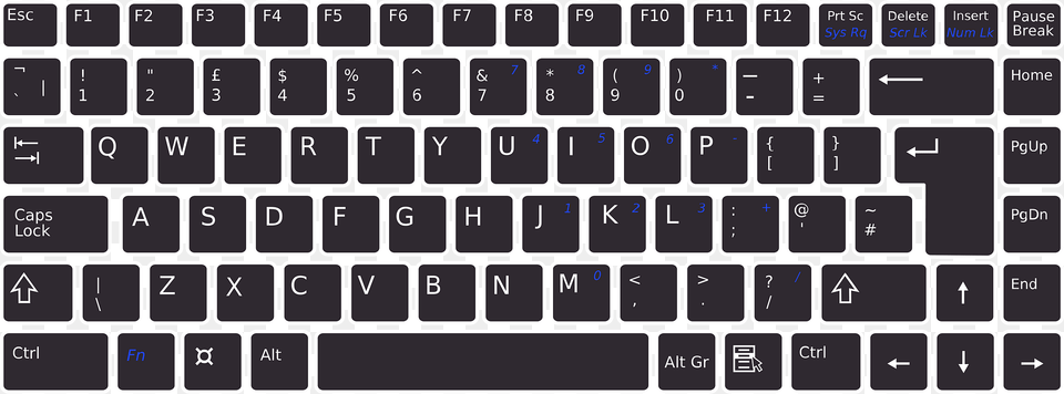 Keyboard Clipart, Computer, Computer Hardware, Computer Keyboard, Electronics Free Png