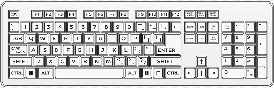 Keyboard Magic Keyboard S Cifrovoj Panelyu, Computer, Computer Hardware, Computer Keyboard, Electronics Png Image