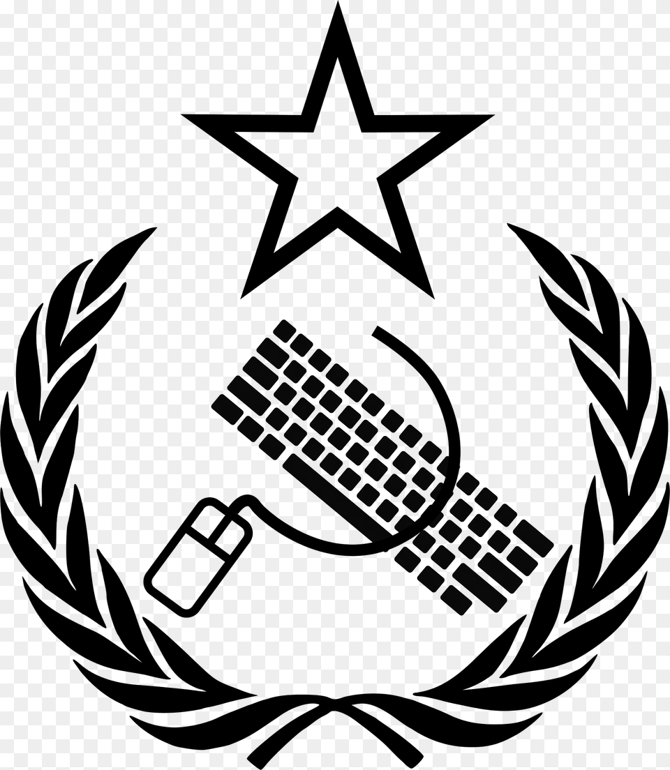 Keyboard Mouse And Star Clipart, Emblem, Symbol Free Png Download