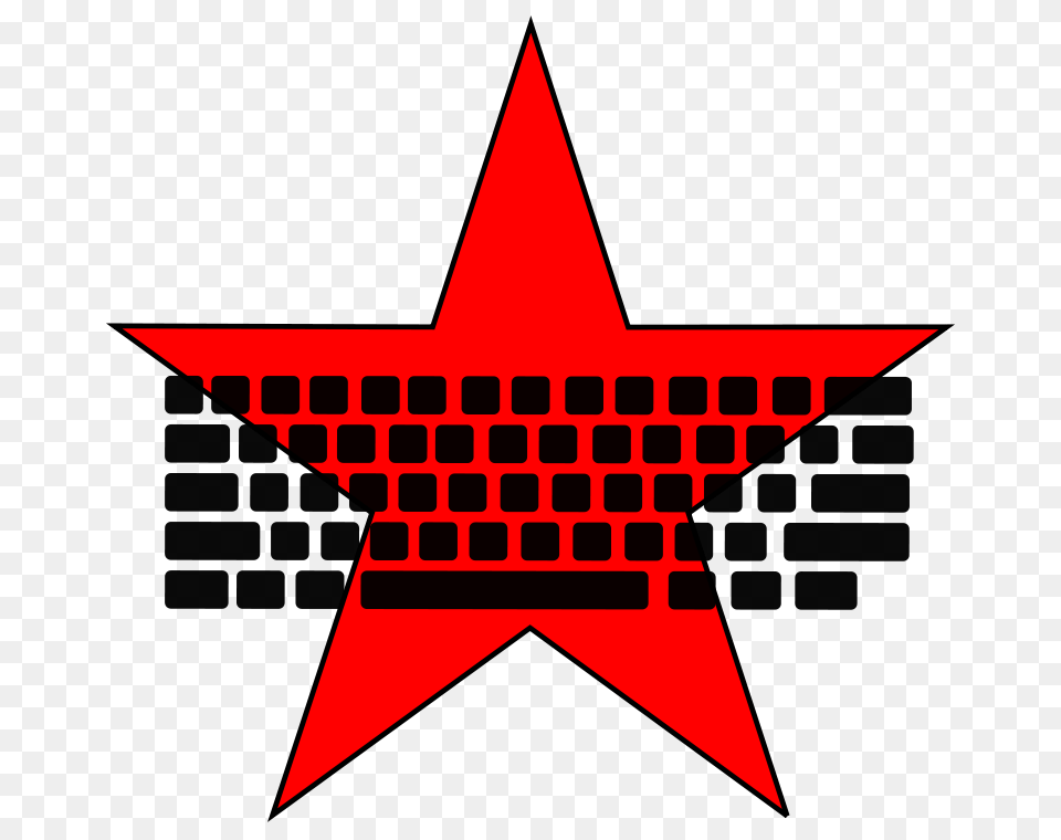 Keyboard Over Star, Symbol, Star Symbol, Logo Free Transparent Png