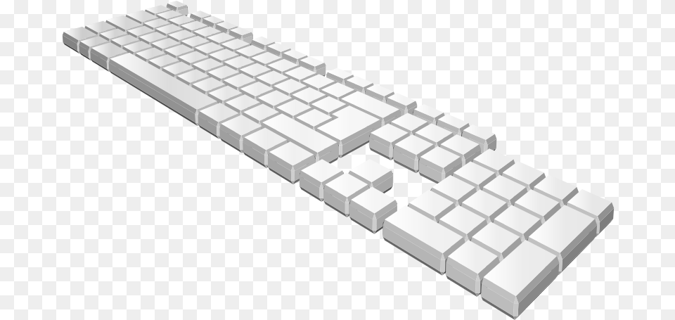 Keyboard Perspective Keyboard Clipart 3d, Computer, Computer Hardware, Computer Keyboard, Electronics Png Image