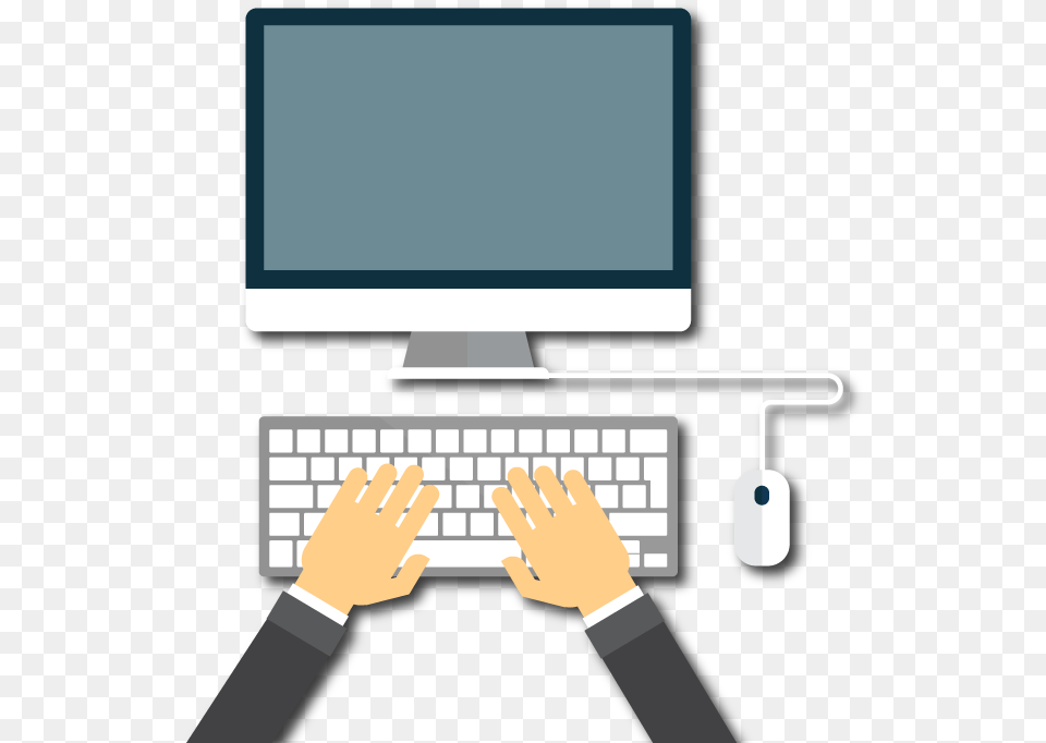 Keyboard With Hands, Computer, Computer Hardware, Computer Keyboard, Electronics Free Png Download