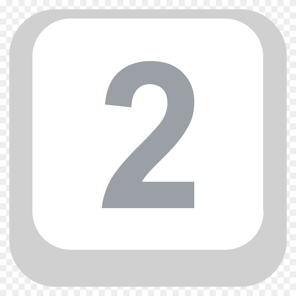 Keycap 2 Emoji Clipart, Number, Symbol, Text Png Image