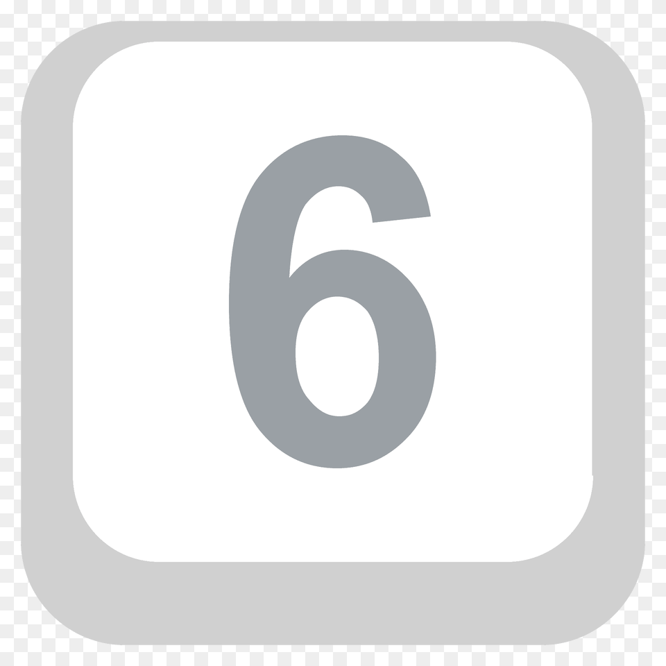 Keycap 6 Emoji Clipart, Number, Symbol, Text, Hot Tub Free Png Download