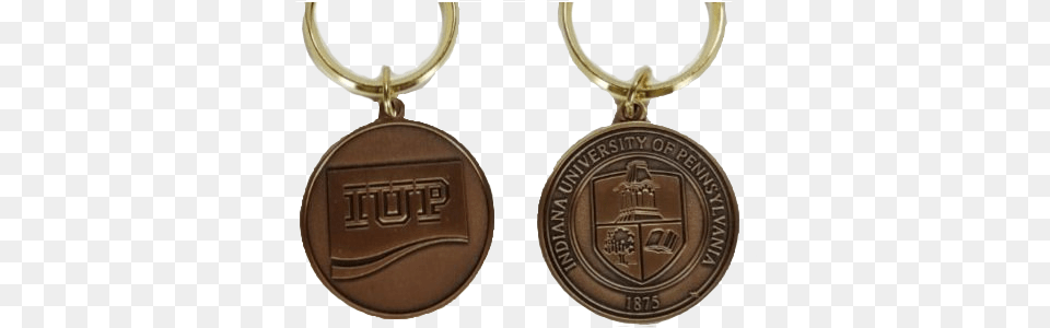 Keychain Iup Seal Wave Logo, Accessories, Bronze, Jewelry, Locket Png