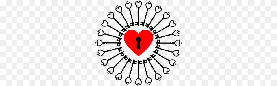 Keyhole Clipart, Heart Free Png Download