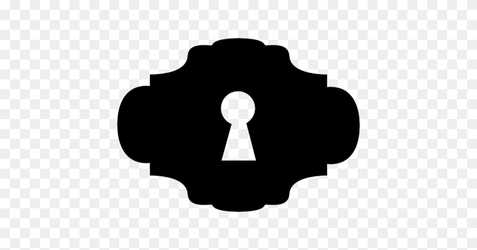 Keyhole Image, Stencil Free Png